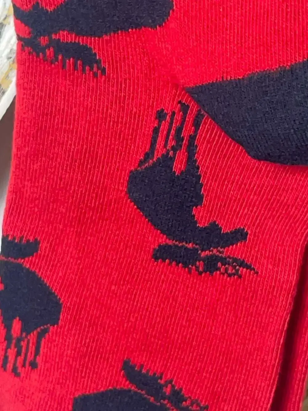 Little Blue House by Hatley Women's Moose Print Crew Socks O/S